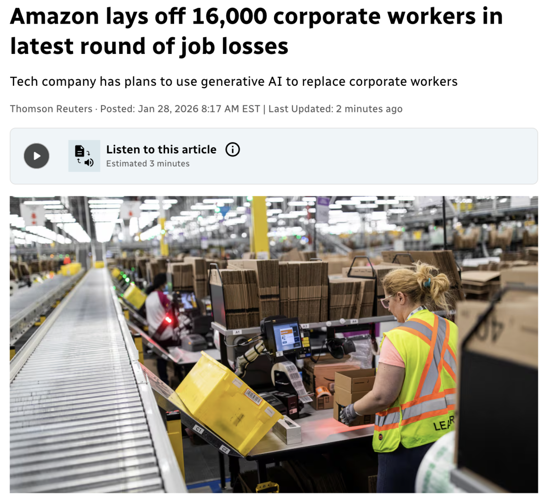 Amazon Lays Off Again, This Time Hitting Robotics Division